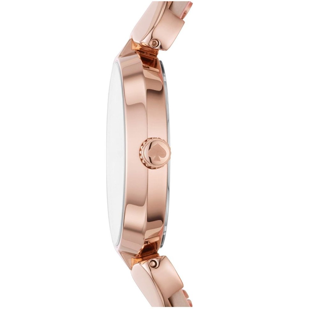 Kate Spade New York Women's Hollis Stainless Steel Dress Quartz Watch Rose Gold - Picture 2 of 6